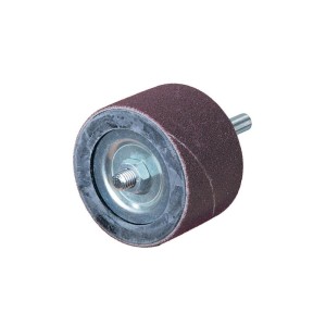 WOLFCRAFT Cylinder szlifierski trzpień 6mm śr.  45x30mm w komplecie z dwoma taśmami szlifierskimi Gr. 80 150 2038000