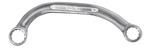 PROLINE Klucz oczkowo wygięty TYP C 19x21 mm, CRV 36439
