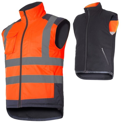 LAHTI PRO Kamizelka ostrzegawcza robocza ocieplana dwustronna roz. XL /L4131404/
