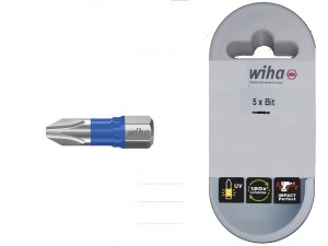 WIHA Zestaw 5 szt. bitów w pudełku T-BIT 25 mm PH1 41598