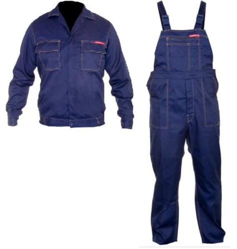 LAHTI PRO Quest Ubranie robocze granatowe, bluza i ogrodniczki, rozmiar XXL /LPQK822XL/
