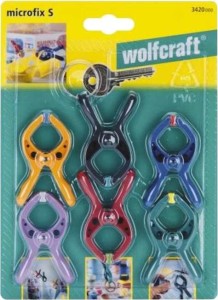 WOLFCRAFT Komplet 6szt. ścisków sprężynowych microfix 3420000
