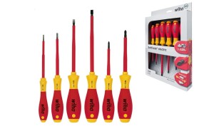 WIHA Zestaw wkrętaków płaskich/ PH, SoftFinish electric, 6 części 00833