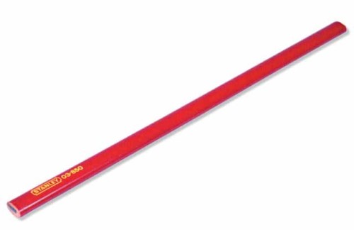 STANLEY Ołówek ciesielski, czerwony 176 mm HB  03-850