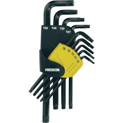 PROXXON Zestaw kluczy imbusowych torx zewn., 9 części 23944