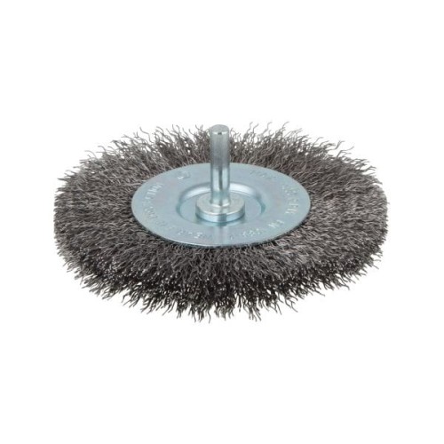 WOLFCRAFT Szczotka tarczowa 100 mm - drut falisty, trzpień 8471000