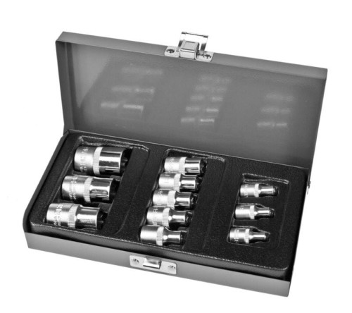 PROLINE Zestaw kluczy nasadowych Torx E4-E20, 11el. 18711