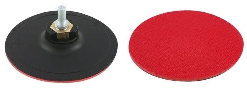 PROLINE Dysk gumowy 125mm z gwintem M14 z rzepem i adapterem do wiertarki 27037