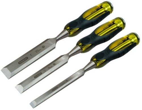 STANLEY Dłuta FatMax Thru Tang - zestaw 3szt. (12,18,25mm) skrzynka  16-268