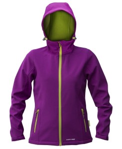 LAHTI PRO Kurtka Soft-shell z kapturem fioletowo-zielona, damska, rozmiar XL /L4090504/