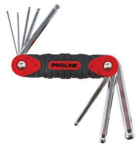 PROLINE Klucze imbusowe hex z kulką CrV zestaw 8el. 1.5-8mm 48378