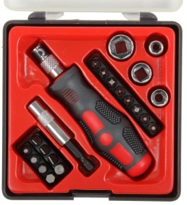 PROLINE Wkrętak z końcówkami i nasadkami CrV, zestaw 22el. 10022