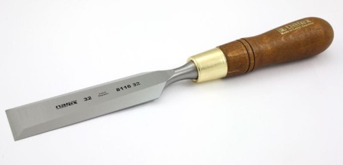 NAREX Dłuto ciesielskie proste z fazowaniem bocznym PREMIUM serii WOOD LINE PLUS 32 mm x 146 mm 811632