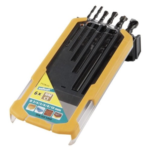 WOLFCRAFT Zestaw wierteł uniwersalnych 3 - 10 mm [6 szt.] 7114000