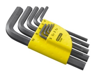 STANLEY Zestaw kluczy sześciokątnych krótkich - 9szt. (1,5-10mm)  13-929