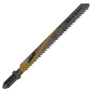 WOLFCRAFT Brzeszczoty do wyrzynarki uchwyt T-Bosch  HCS  dł.=77mm / 100mm; do: miękkie drewno, płyty wiórowe, MDF, płyty wiórowe oklejone tworzywem, laminat 3551000