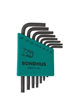 BONDHUS Zestaw imbusów TX 8szt. (T9-T40) 31734