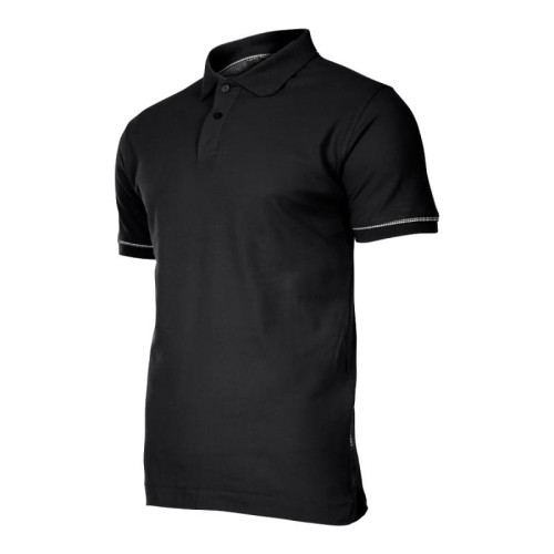 LAHTI PRO Koszulka polo czarna bawełniana rozmiar M /L4030302/