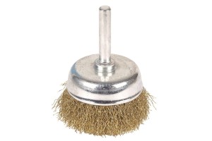 WOLFCRAFT Szczotka drut.czolowa mosiężna trzpień 6 mm 50 mm 2112000