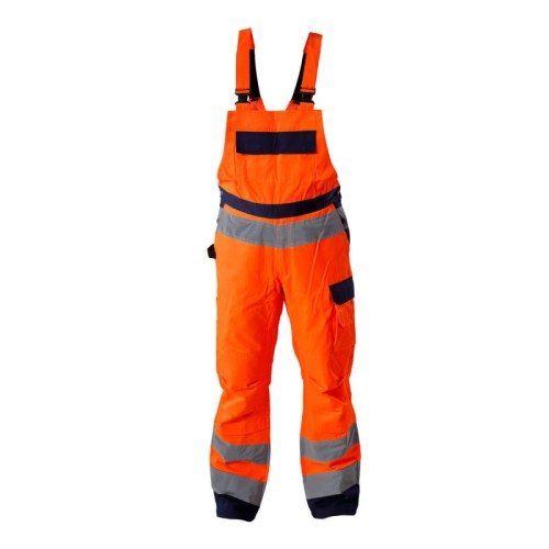 LAHTI PRO Spodnie ogrodniczki ostrzegawcze letnie pomarańczowe PREMIUM rozmiar XXL /L4110605/
