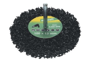 WOLFCRAFT Uniwersalna tarcza czyszcząca na wiertarkę S=6mm  100 x 13 mm 1674000