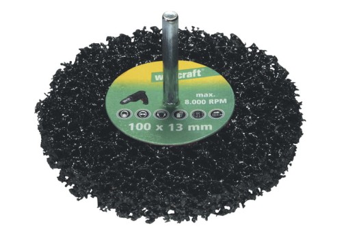 WOLFCRAFT Uniwersalna tarcza czyszcząca na wiertarkę S=6mm  100 x 13 mm 1674000