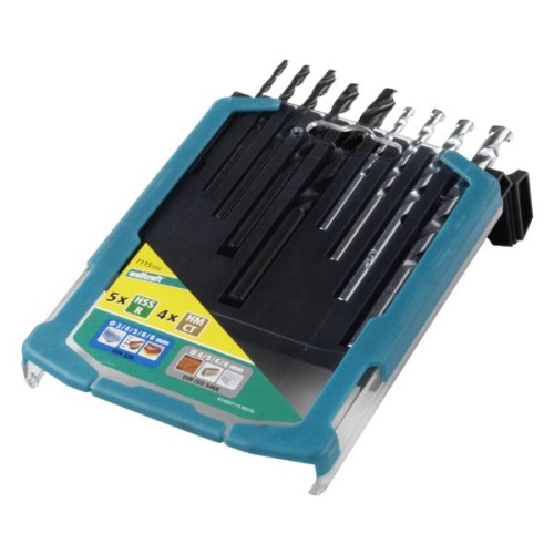 WOLFCRAFT Zestaw wierteł mieszanych: metal, kamień 3 - 8 mm 7115000