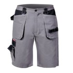 LAHTI PRO Spodenki robocze krótkie szaro-czarne bawełniane rozmiar XXXL /L4070306/