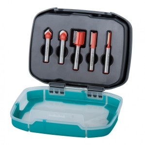 WOLFCRAFT Zestaw 5 frezow w pudełku 8753000