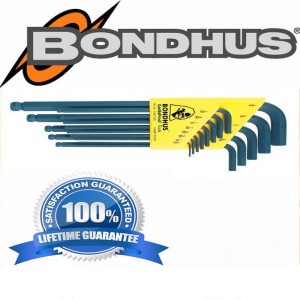 BONDHUS Komplet kluczy imbusowych calowych 13cz., 10937