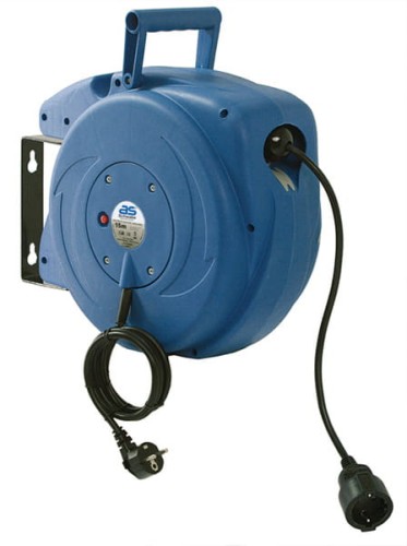 AS-Schwabe Przedłużacz elektryczny ze zwijaczem winyl 15m x 1,5mm2 H05VV-F 3G1,5  812611