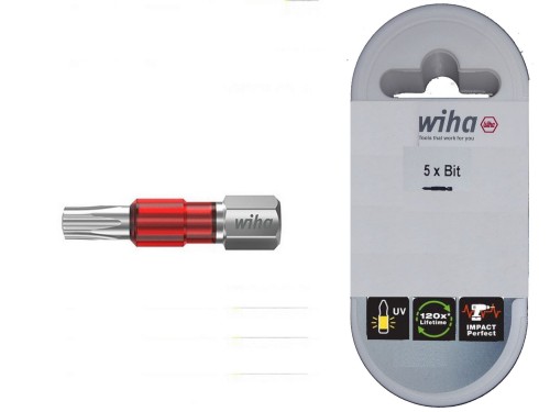 WIHA Zestaw 5szt bitów w pudełku TY 29 mm TX 10