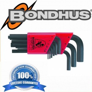 BONDHUS Komplet imbusów krótkich 9-szt, 12299