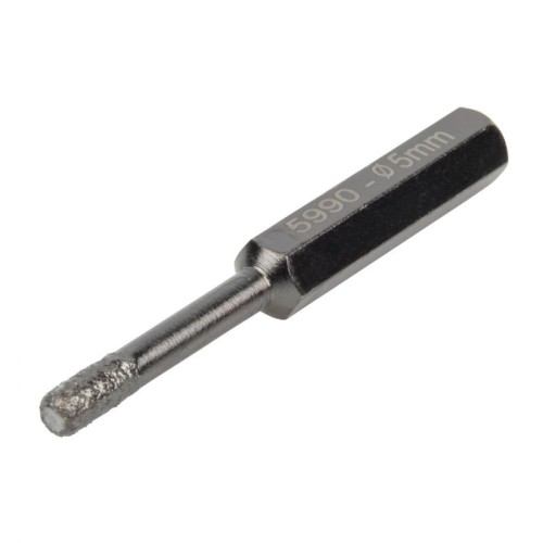 WOLFCRAFT Wiertło diamentowe do płytek 5 mm, z parafiną 5990000