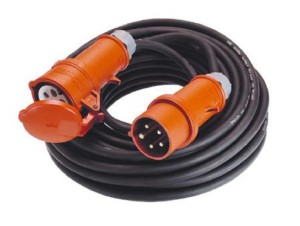 AS-Schwabe Przedłużacz elektryczny siłowy neopren 32A, 50m H07RN-F 5G6 61034