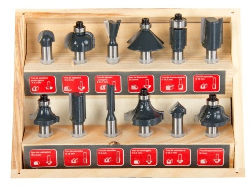 PROLINE Frezy stolarskie zestaw 12szt  93122