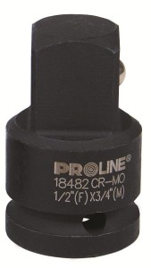 PROLINE Udarowy adapter 3/4" gniazdo - 1" trzpień, Cr-Mo, 60mm 18907