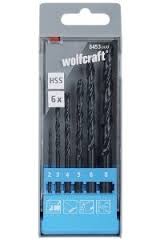 WOLFCRAFT Zestaw wierteł do metalu HSS 6 szt. śr. 2-3-4-5-6-8 mm 8453000