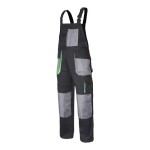 LAHTI PRO Ogrodniczki robocze czarno-zielone, 100% Bawełna, rozmiar L /L4060652/