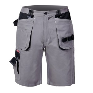 LAHTI PRO Spodenki robocze krótkie szaro-czarne bawełniane rozmiar L /L4070303/