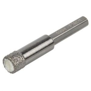 WOLFCRAFT Wiertło diamentowe do płytek 14 mm, z parafiną 5994000