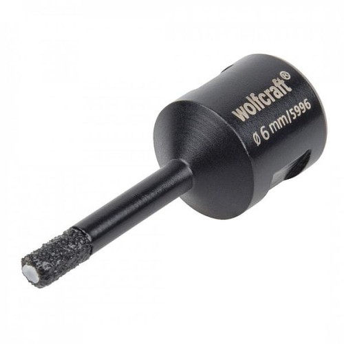 WOLFCRAFT Otwornica diamentowa śr. 6mm CERAMIC do szlifierki kątowej 5996000