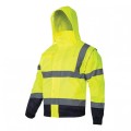 LAHTI PRO Kurtka ostrzegawcza zimowa 2w1 bezrękawnik z kapturem r. 2XL /L4092505/