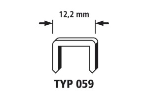 WOLFCRAFT Kpl. 1500szt.  Zszywki wąskie stal typ59 6mm 7200000