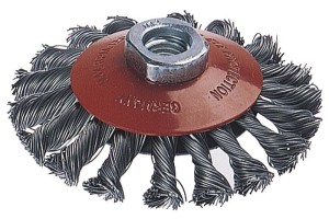 WOLFCRAFT Szczotka druciana stożek do szlifierki kątowej  M14 śr. 100mm 2153000