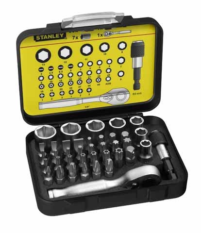 STANLEY Zestaw bitów z grzechotką 1/4" - 40szt.  13-906