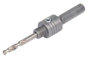 WOLFCRAFT Trzpień mocujący sześciokątny  z wiertłem centrującym dla wkładów do otwornic uniwersalnych gwint 5/8" 5956000