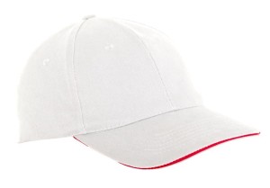LAHTI PRO Czapki z daszkiem bawełniane białe, 12szt, /L1811300/