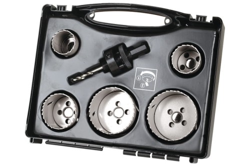 WOLFCRAFT Zestaw 5 otwornic wiertarskich BiM śr. 35; 40; 51; 65; 68 mm 3764000