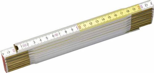 STANLEY Miara składana drewniana 2m (biało-żółta)  35-458